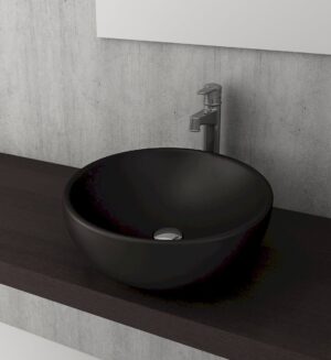 LAVABO ROMA 45x45 CRNI MAT BOCCHI