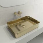 LAVABO SOTTILE 55x38 MAT ZLATNI SQUARE BOCCHI