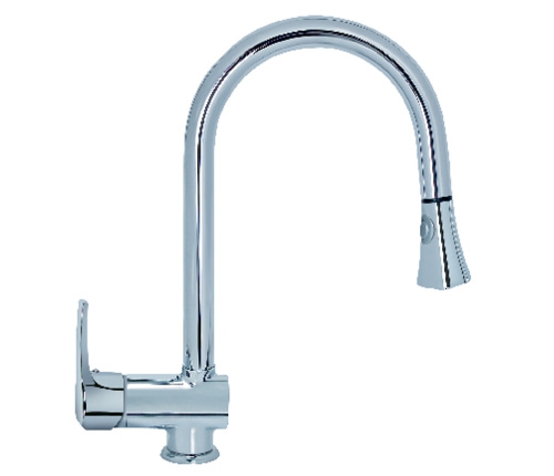 BATERIJA ZA SUDOPERU SA IZVLAČNIM TUŠEM - SERIJA CUBO3 - ROSAN JC38501