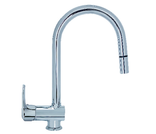 BATERIJA ZA SUDOPERU SA IZVLAČNIM TUŠEM CUBO3 - ROSAN JC38601