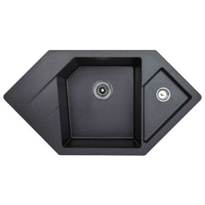 SUDOPERA METALAC X DIAMOND 96X51 CRNA GRANIT 190590