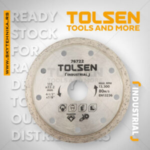 PLOČA REZNA DIJAMANTSKA 115x22.2 TOLSEN 76722 - Slika 1