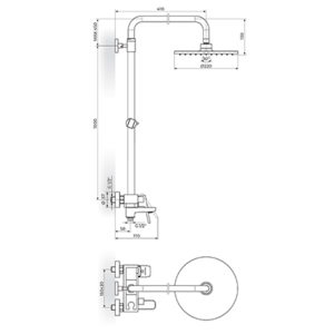 ROSAN STOLZ BLACK BATERIJA SA USPONSKIM TUŠEM 137351B - Image 2