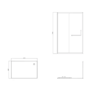 TUŠ PARAVAN 120x80 SR/ST BR0541L-1 - Slika 3
