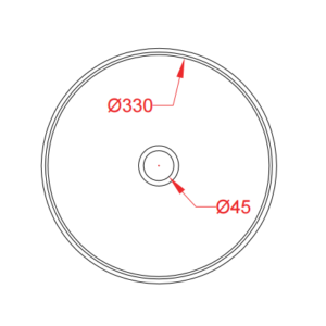 LAVABO COGNAC 35x16 NADGRADNI COL004 ARTCERAM IT - Slika 3
