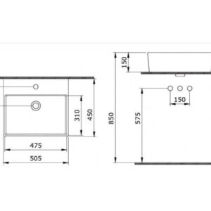 LAVABO MILANO NEW 50cm BELI BOCCHI - Image 2