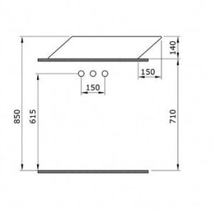 LAVABO 56x39 W/OUT MAT CRNI BOCCHI - Image 3