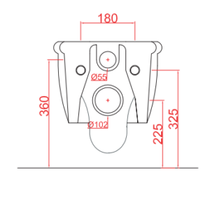 WC ŠOLJA HERMITAGE KONZOLNA HEV010 ARTCERAM IT - Slika 3