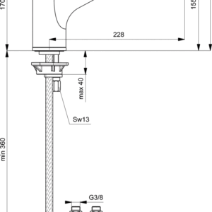 BATERIJA ZA SUDOPERU CONNECT - IDEAL STANDARD B9931 - Image 2