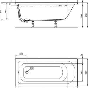 KADA 160X70 HOTLINE - IDEAL STANDARD K274501 - Image 2