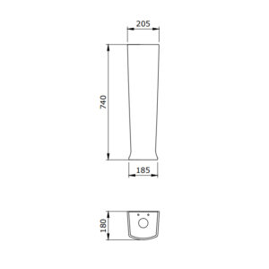 LAVITA STUB - NOGICA ZA LAVABO - BOCCHI - Image 2