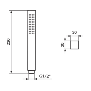 RUČICA TUŠA QUADRO PTREC5 - Slika 2