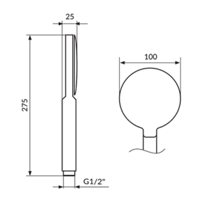 RUČICA TUŠA ONE PTREC8 - Slika 2