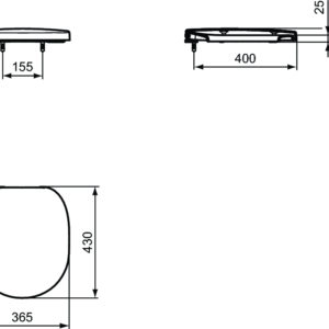 WC DASKA CONNECT - IDEAL STANDARD E7128 - Image 2
