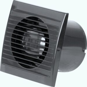 VENTILATOR F120 KLAPNA BLACK CAPO