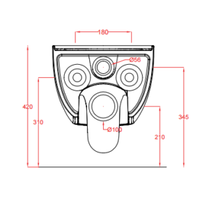 WC ŠOLJA KONZOLNA THE ONE RIMLES THV001 ARTCERAM IT - Image 3