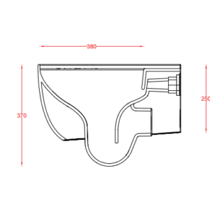 WC ŠOLJA KONZOLNA THE ONE RIMLES THV001 ARTCERAM IT - Image 4